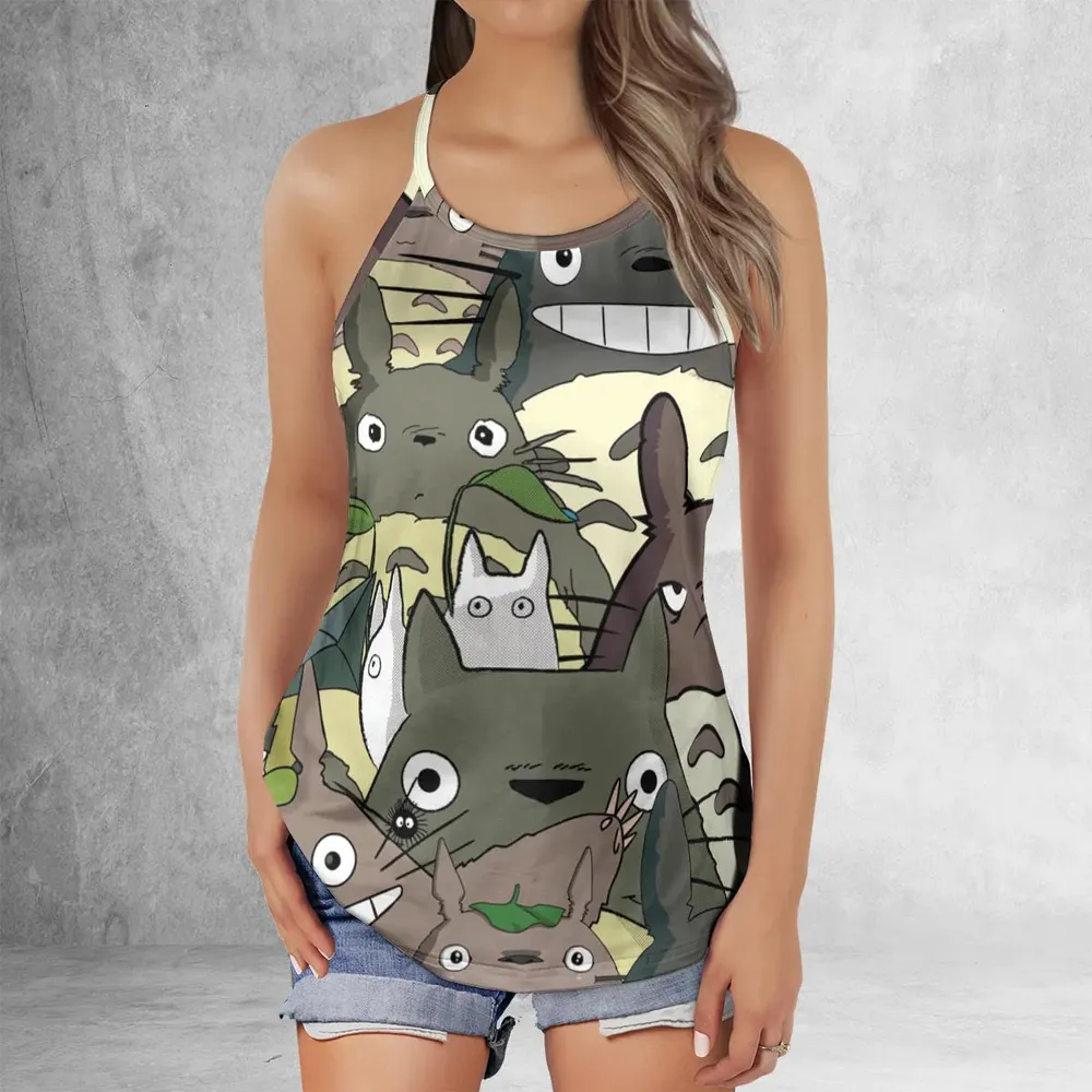 My Neighbor Totoro Criss Cross Tank Top - 2