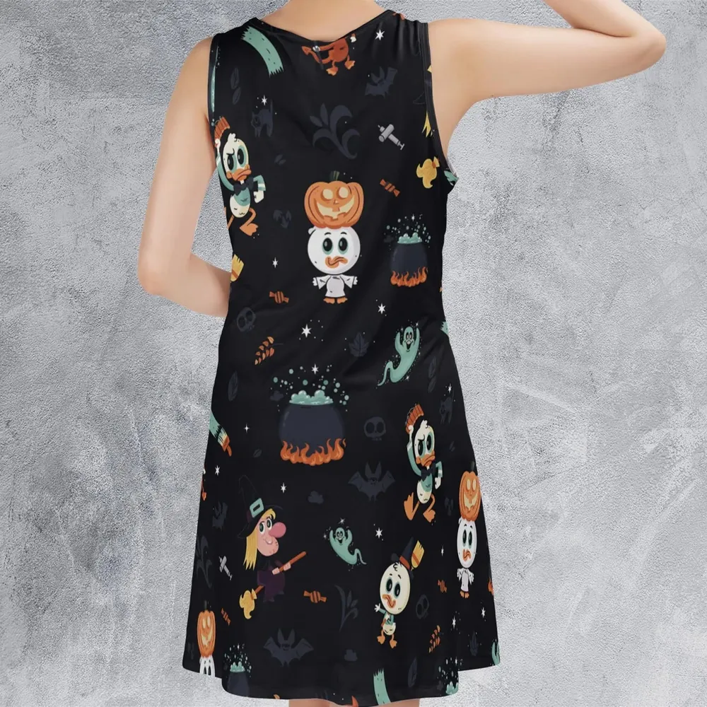 Quacky Halloween DuckTales Sleeveless Dress - 3