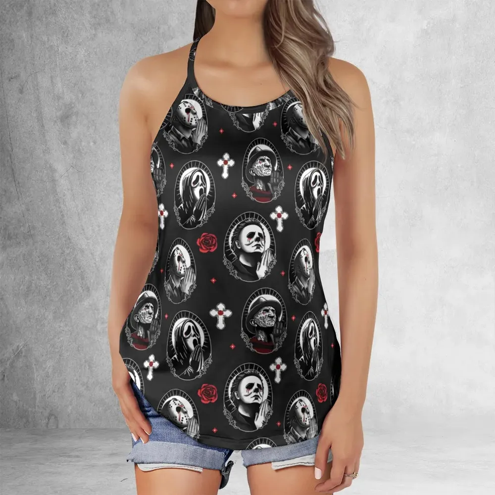 Horror Saints Criss Cross Tank Top - 2