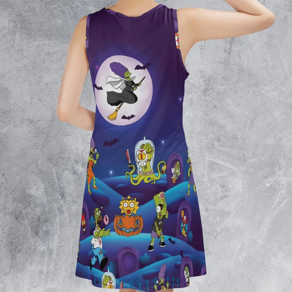 Horror Night The Simpsons Sleeveless Dress - 3