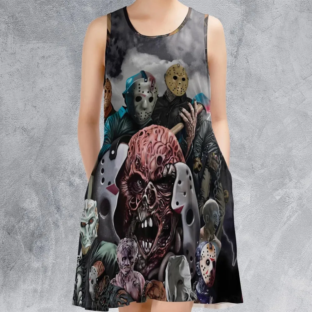 Jason Voorhees Evolution Sleeveless Dress - 2