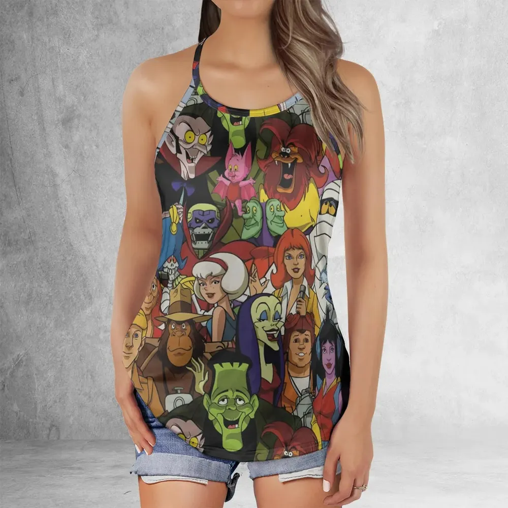 Frightfully Funny Ghostbusters Groovie Goolies Criss Cross Tank Top - 2