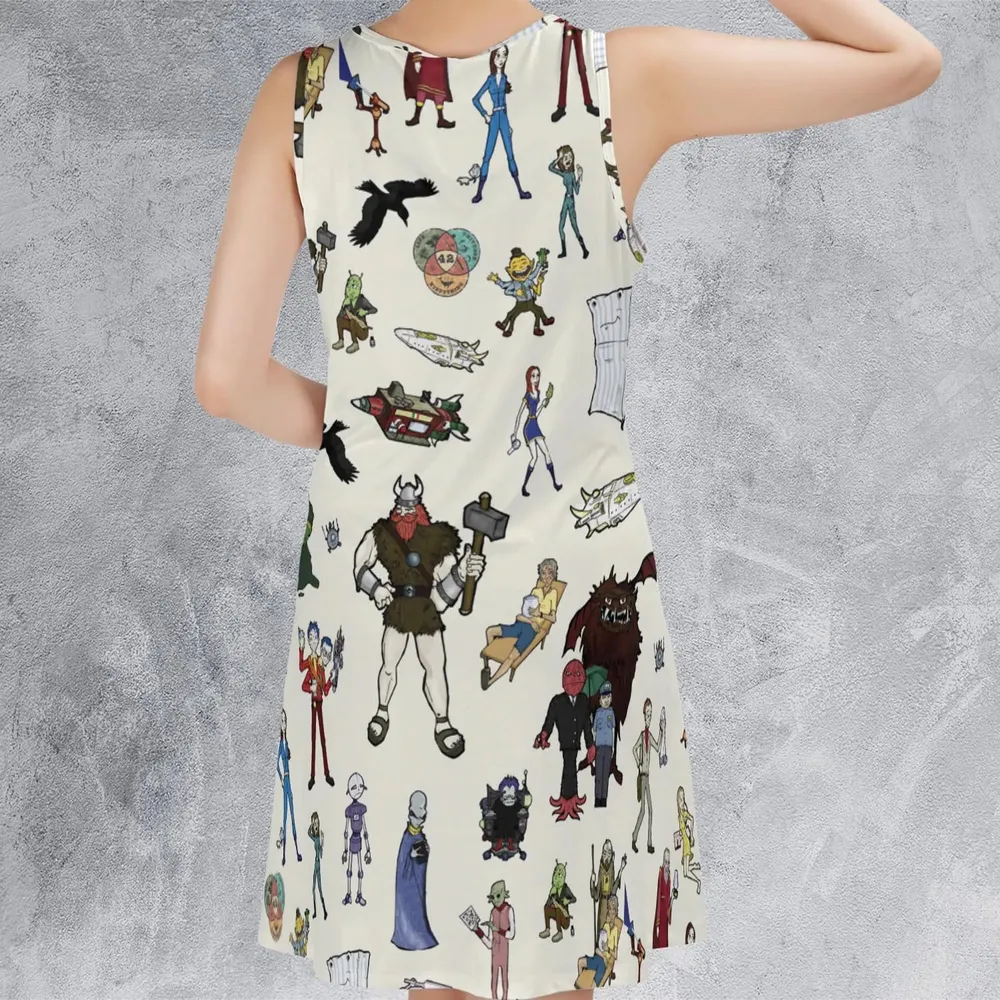 Don't Panic The Hitchhiker's Guide to the Galaxy Sleeveless Dress - 3