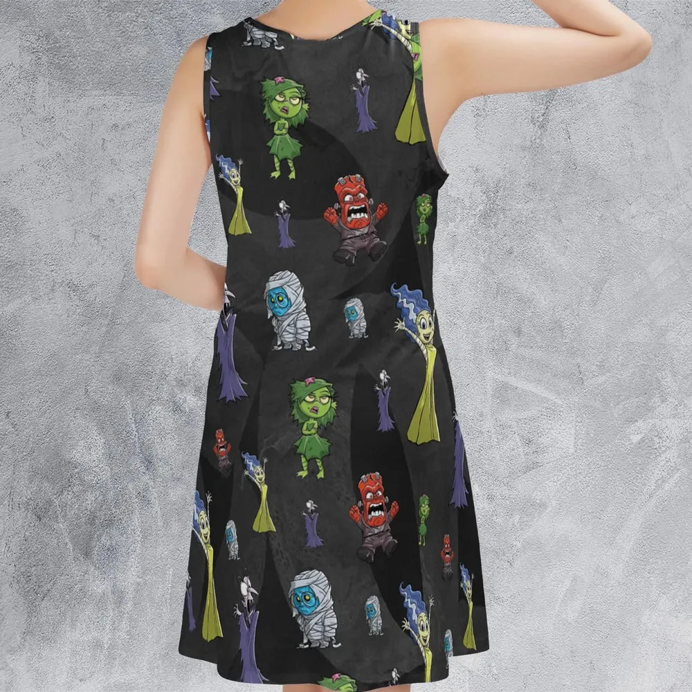 Horror Inside Sleeveless Dress - 3