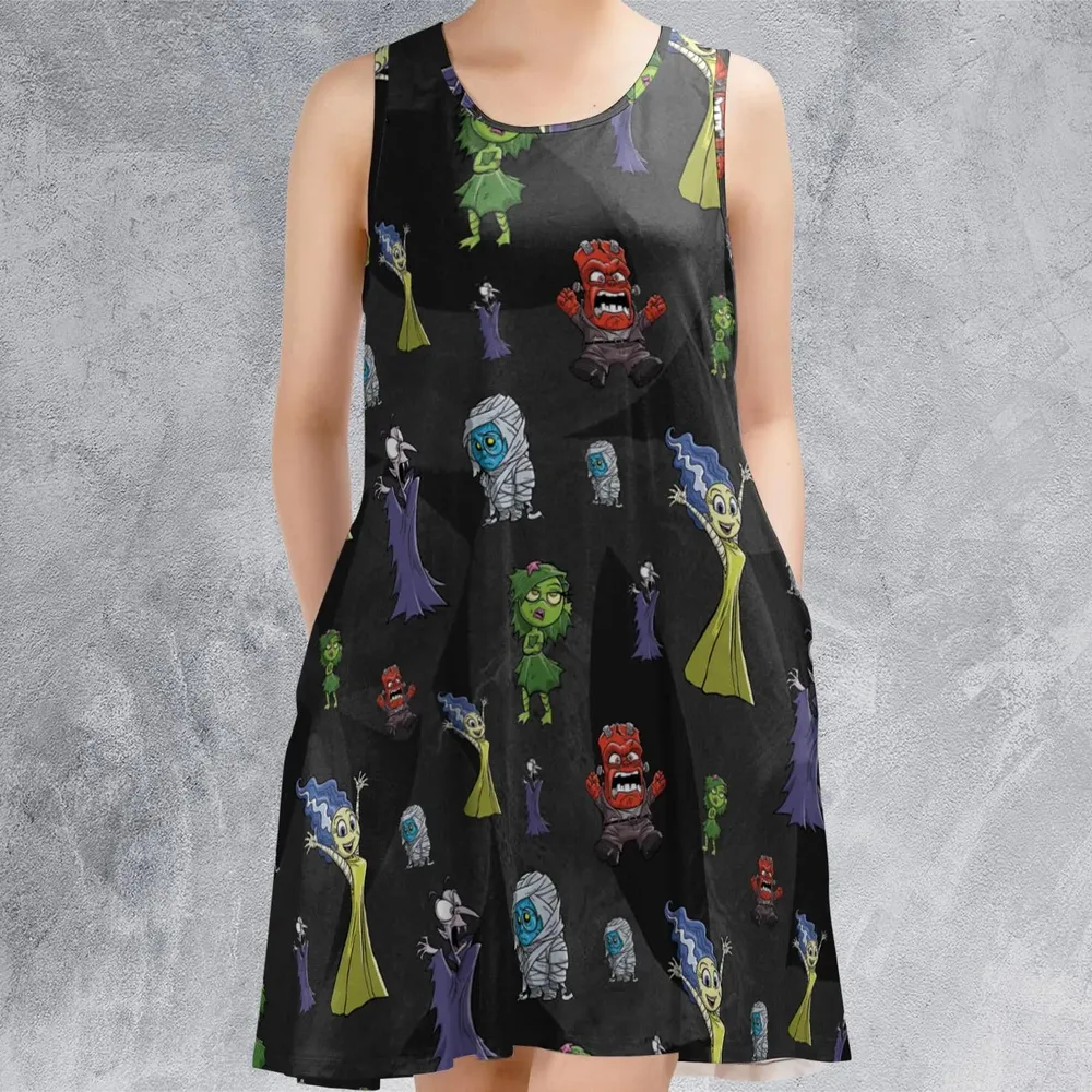 Horror Inside Sleeveless Dress - 2