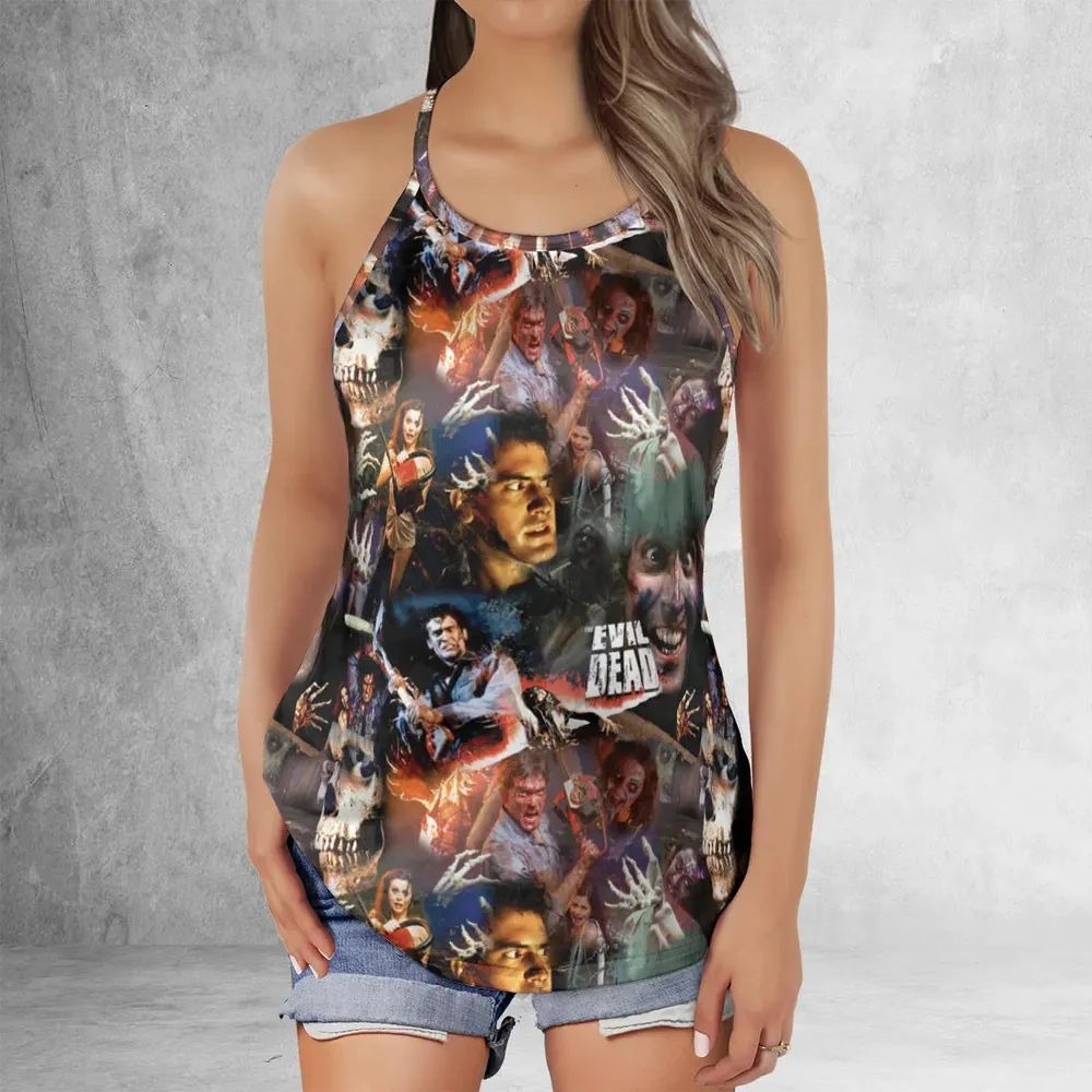 Classic Horror Evil Dead Criss Cross Tank Top - 2