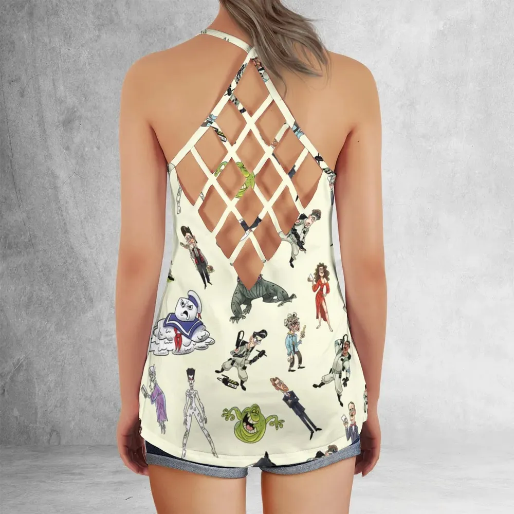 Real Ghostbusters Criss Cross Tank Top - 3