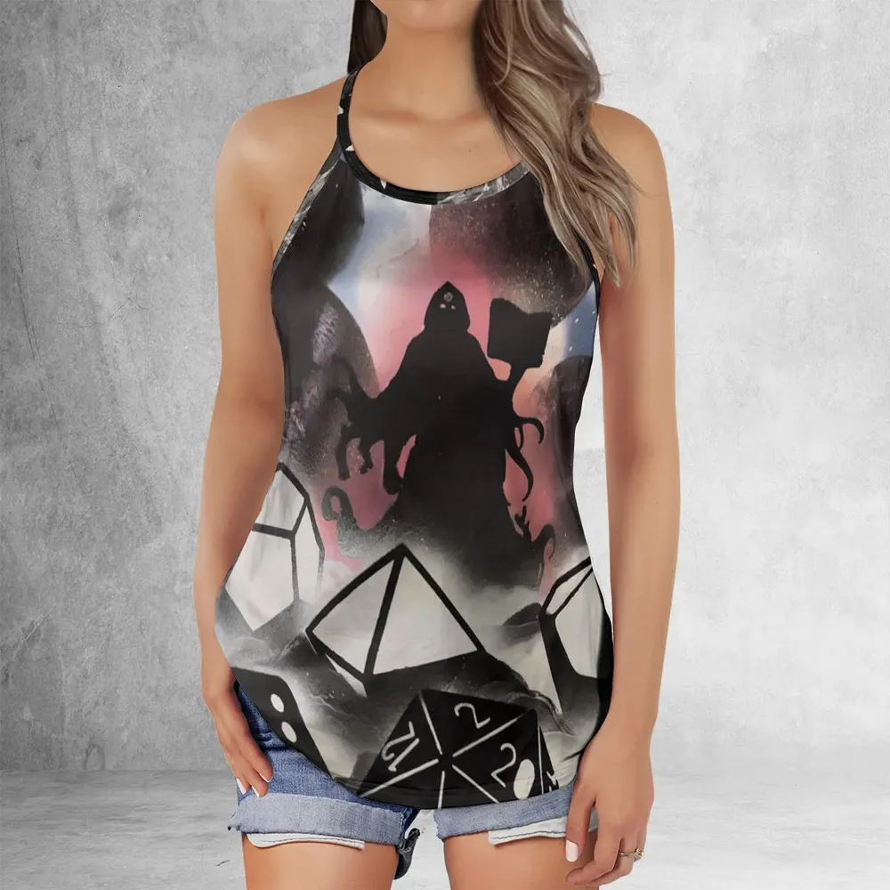 How I Roll DnD Criss Cross Tank Top - 2