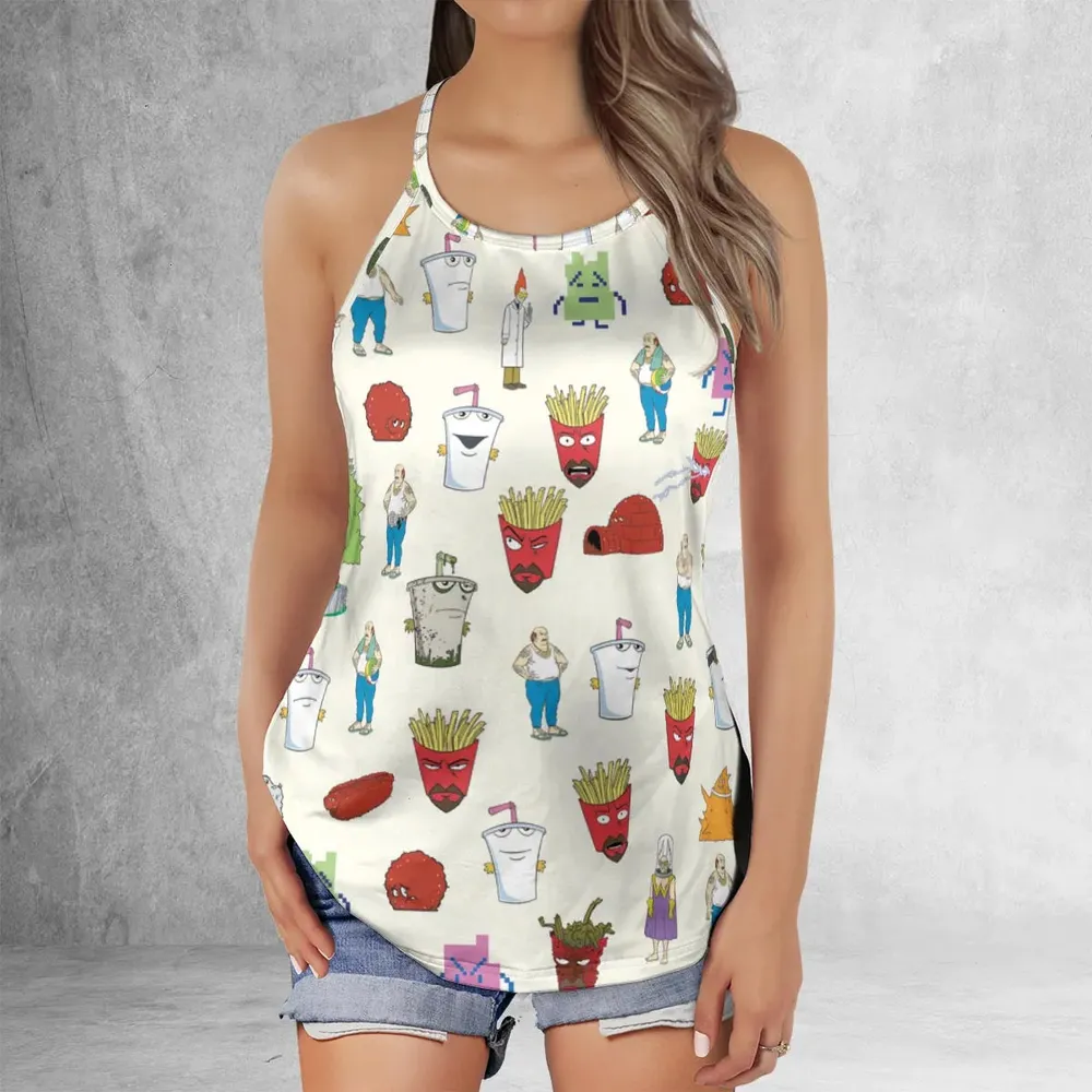 Aqua Teen Style Criss Cross Tank Top - 2
