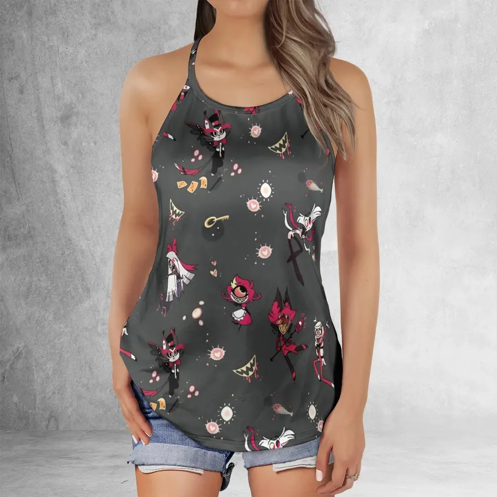 Helluva Hazbin Criss Cross Tank Top - 2