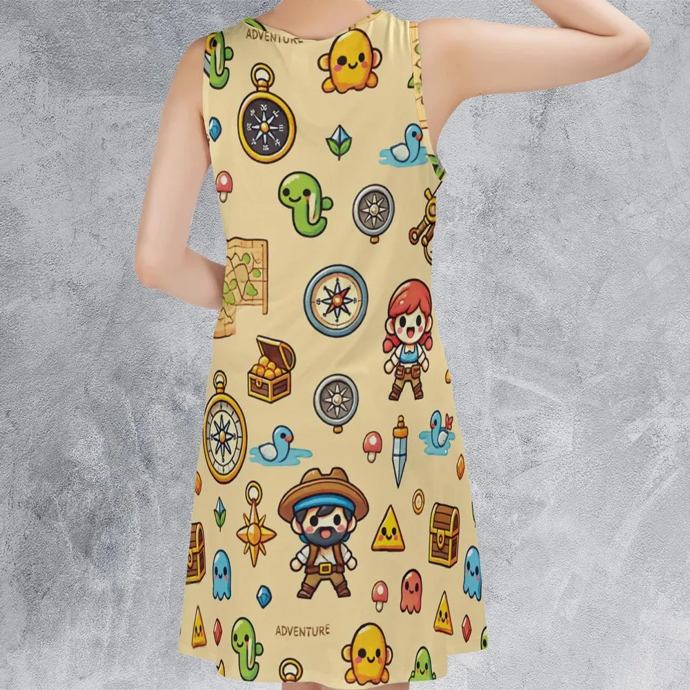 Quest Mode On The Legend of Zelda Sleeveless Dress - 3