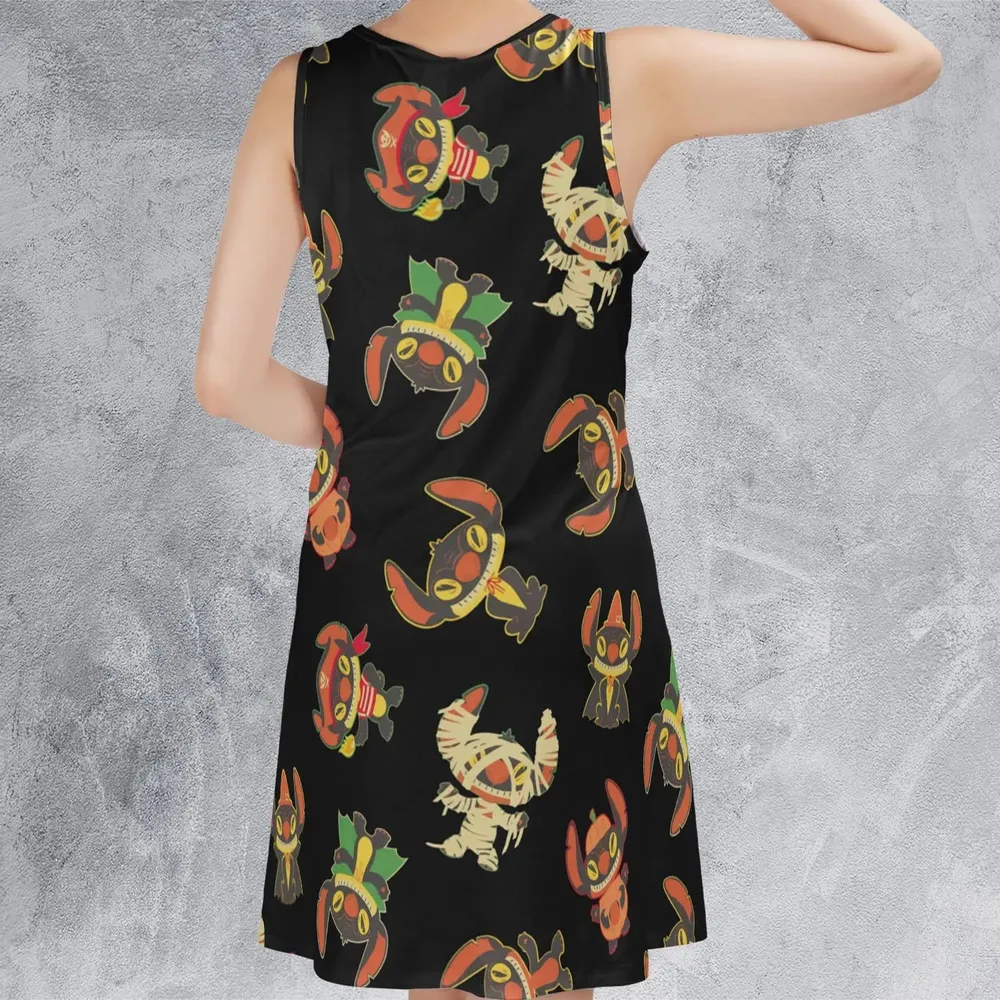Stitch Halloween Costumes Sleeveless Dress - 3