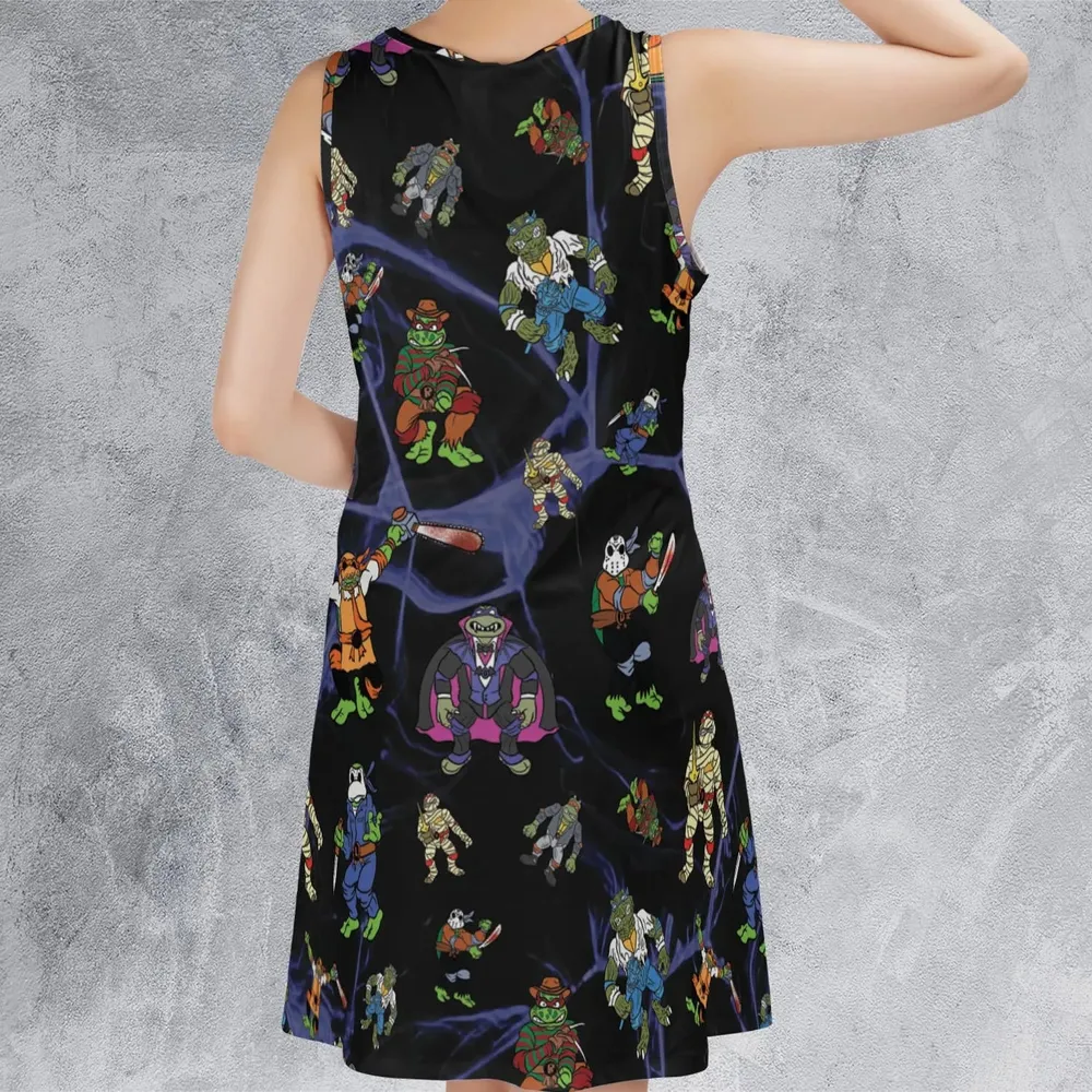 TMNT Universal Monsters And Sewer Slasher Toys Sleeveless Dress - 3