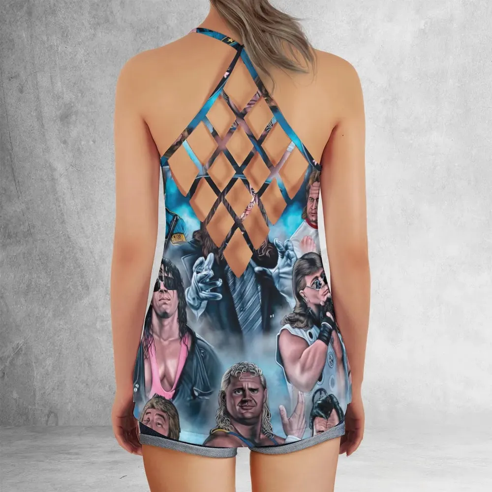 90s Wrestlers Criss Cross Tank Top - 3
