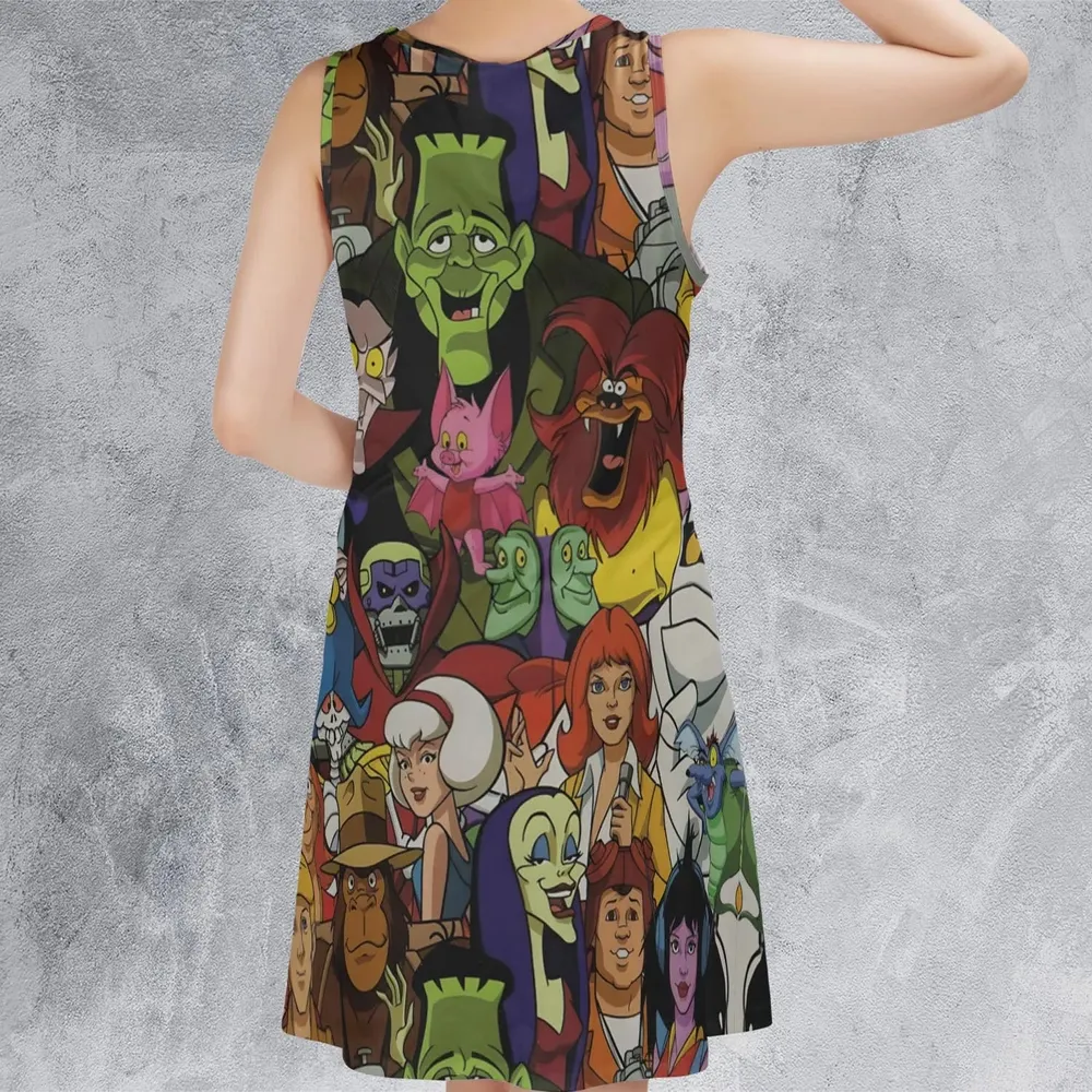 Frightfully Funny Ghostbusters Groovie Goolies Sleeveless Dress - 3