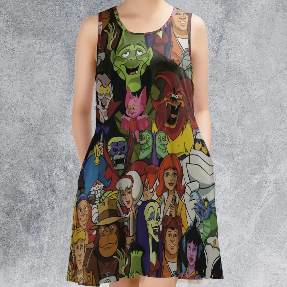 Frightfully Funny Ghostbusters Groovie Goolies Sleeveless Dress - 2