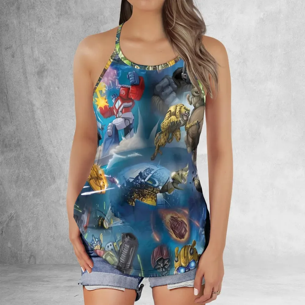 Beast Wars Criss Cross Tank Top - 2