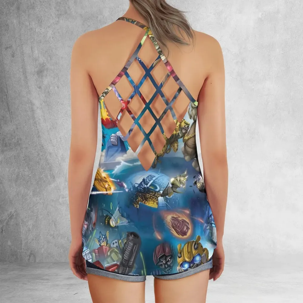Beast Wars Criss Cross Tank Top - 3