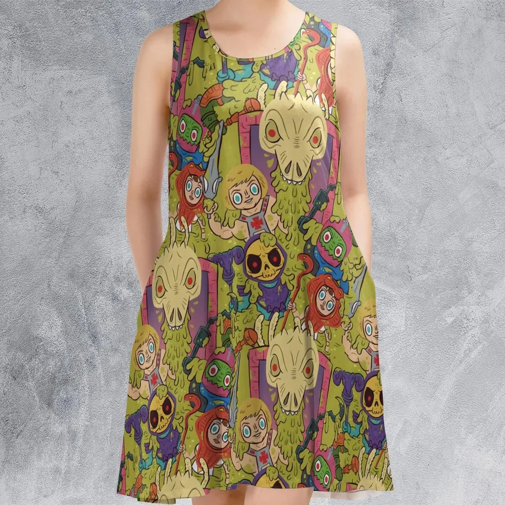 Victims of the Slime Pit He-Man and the Masters of the Universe Sleeveless Dress - 2