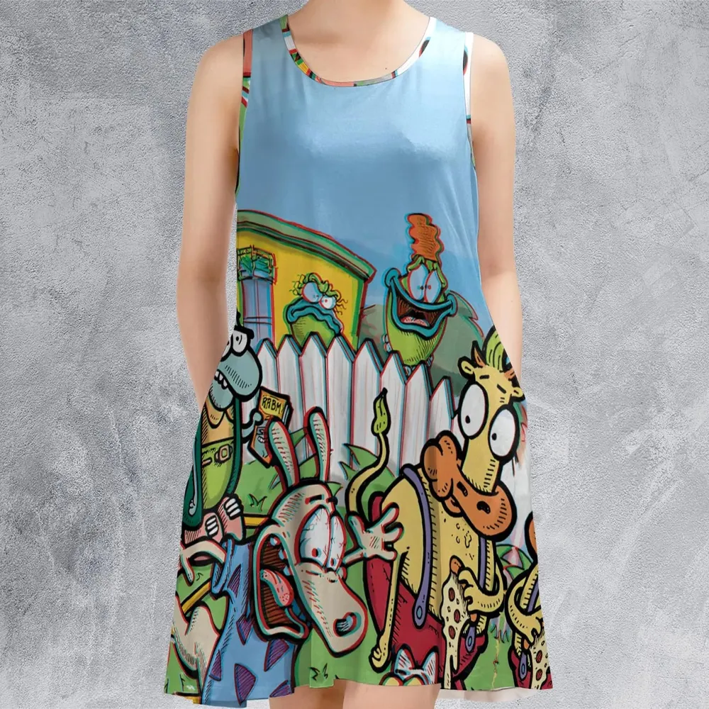 Spunky Style Rocko's Modern Life Sleeveless Dress - 2
