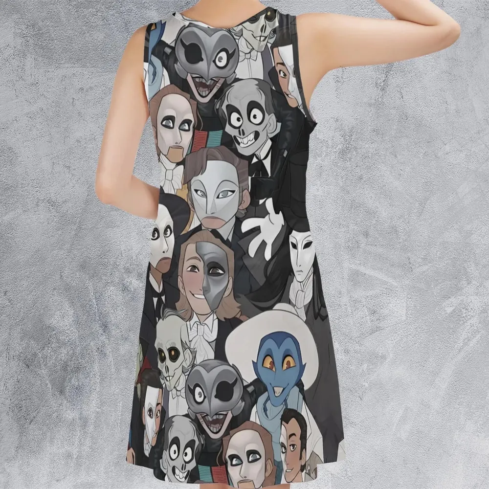 Faces The Phantom of Opera Sleeveless Dress - 3