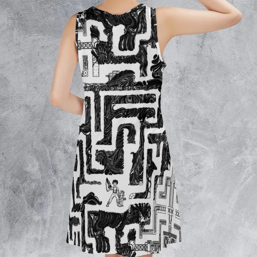 Xenomorph Alien Maze Sleeveless Dress - 3