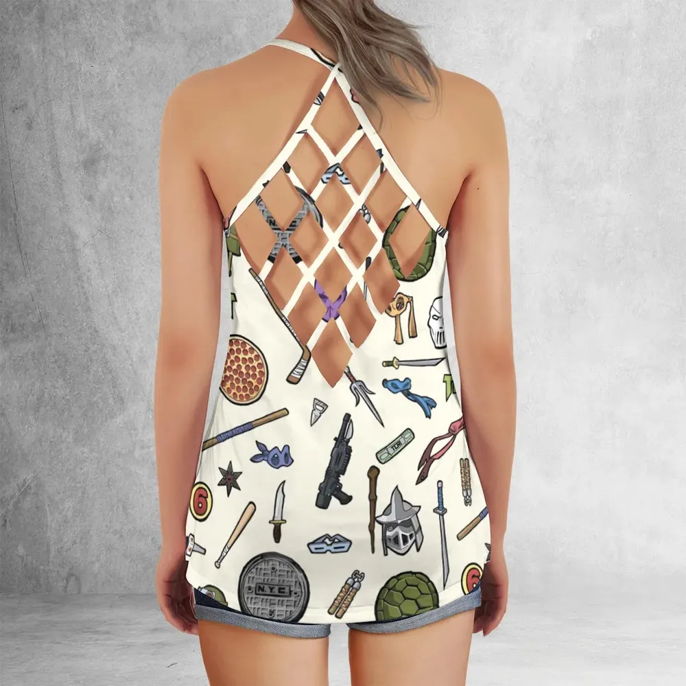 Hero In A Half Shell TMNT Criss Cross Tank Top - 3