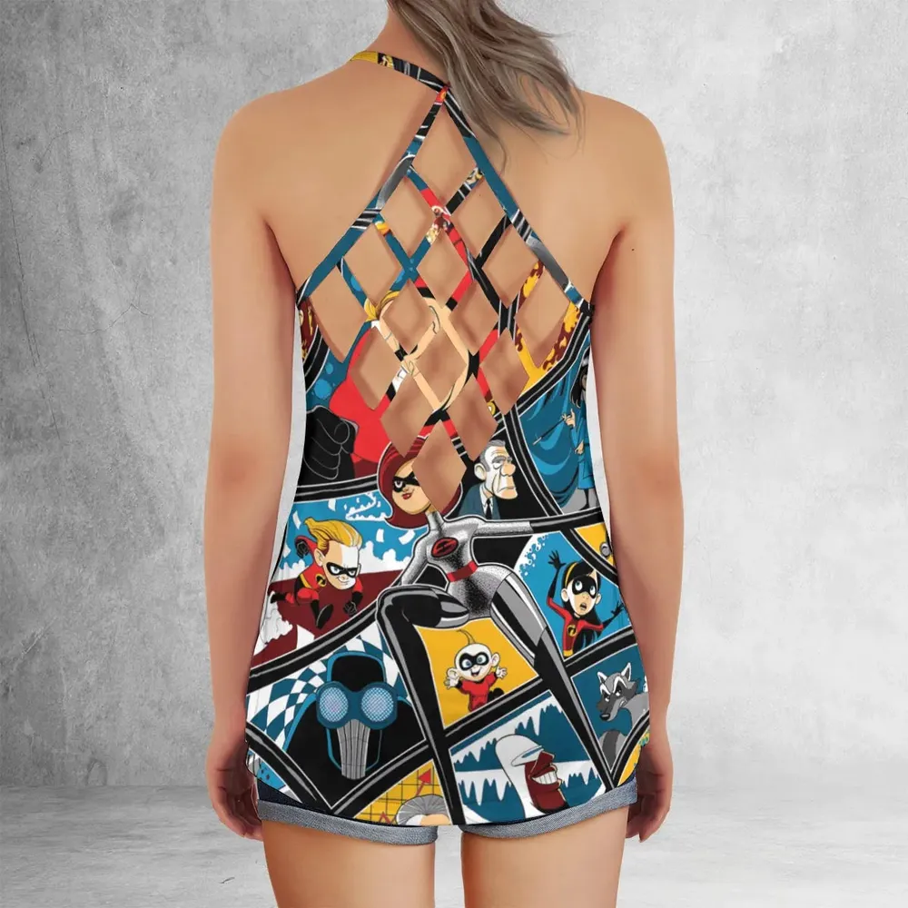 The Incredibles cartoon Criss Cross Tank Top - 3