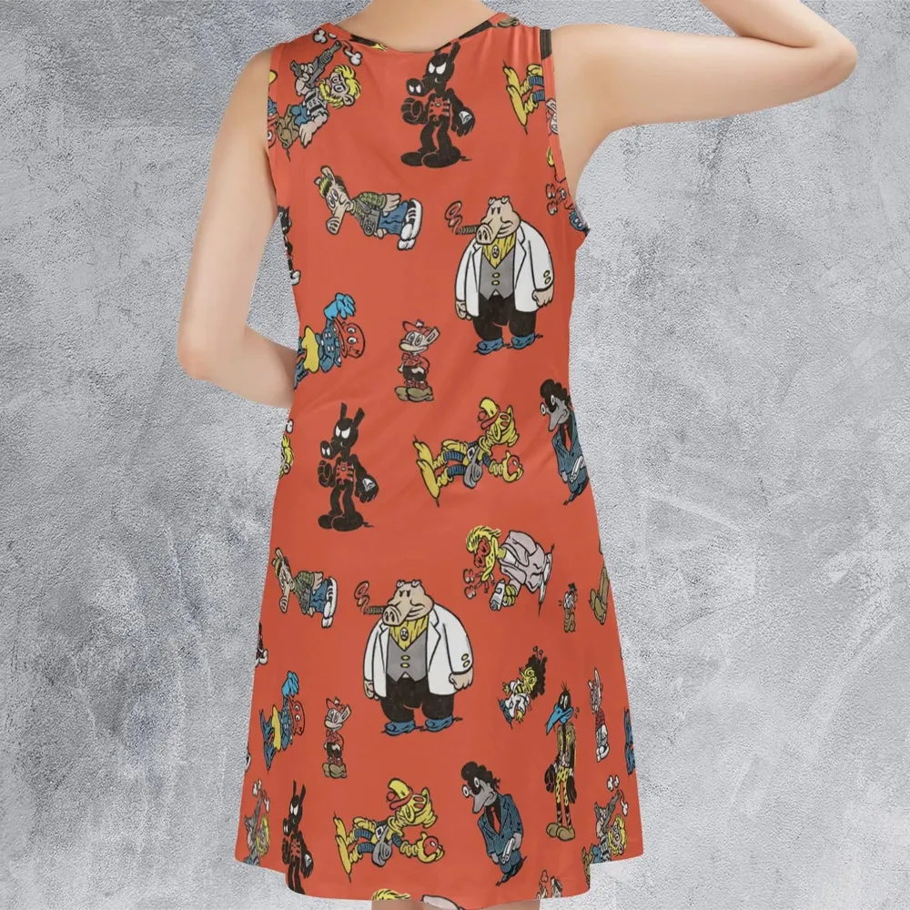 Cast of Peter Porker Sleeveless Dress - 3