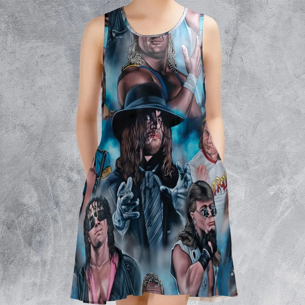 90s Wrestlers Sleeveless Dress - 2