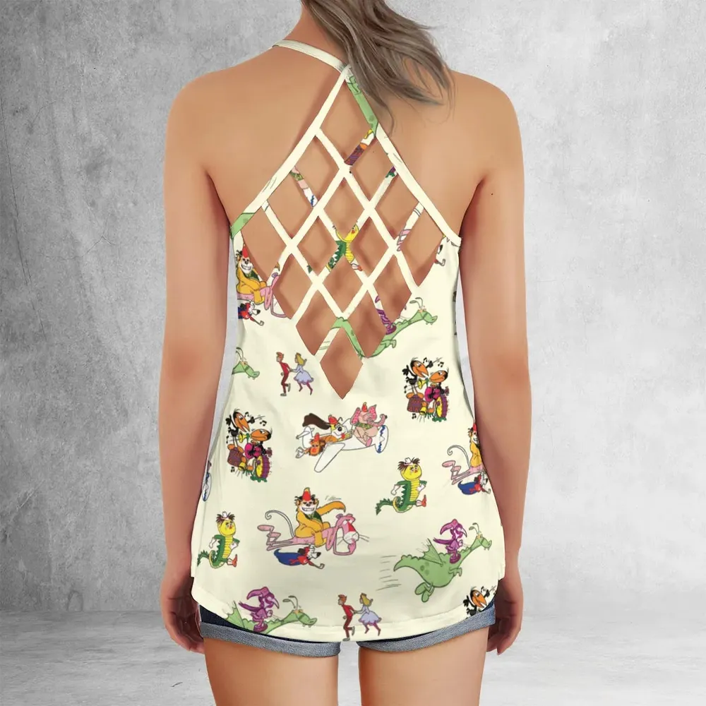 NBC Vintage Cartoon Criss Cross Tank Top - 3