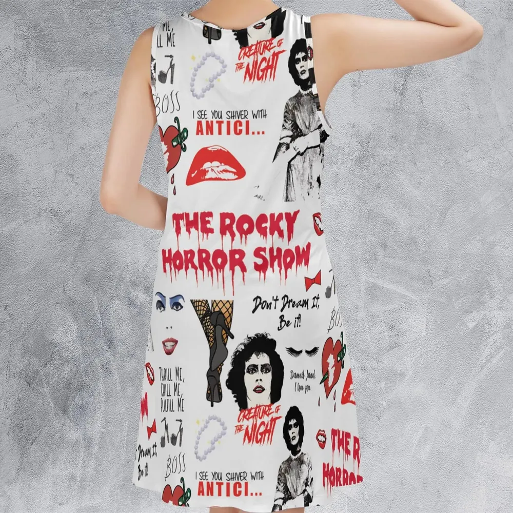 The Rocky Horror Picture Show Pattern Sleeveless Dress - 3