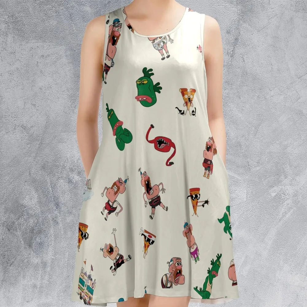 Magic Realism Uncle Grandpa Sleeveless Dress - 2