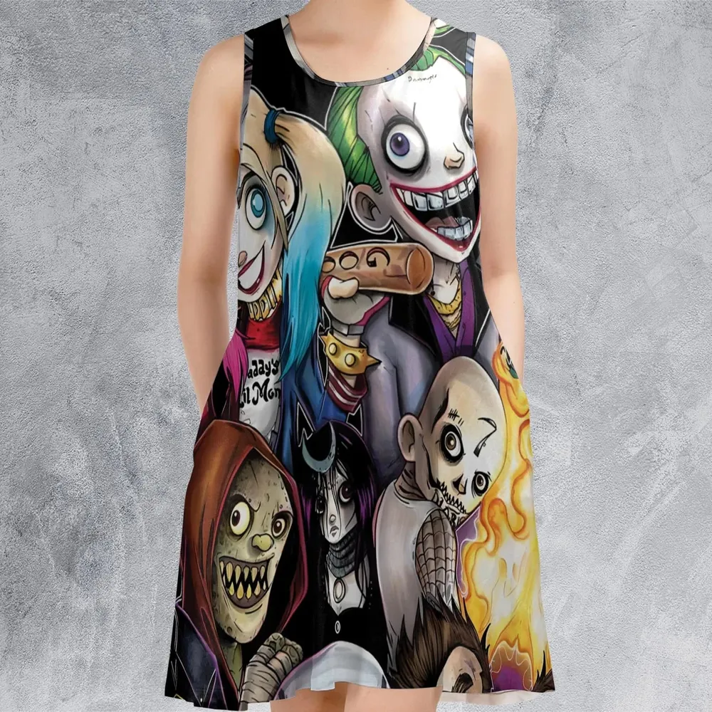 Mini Suicide Squad Sleeveless Dress - 2