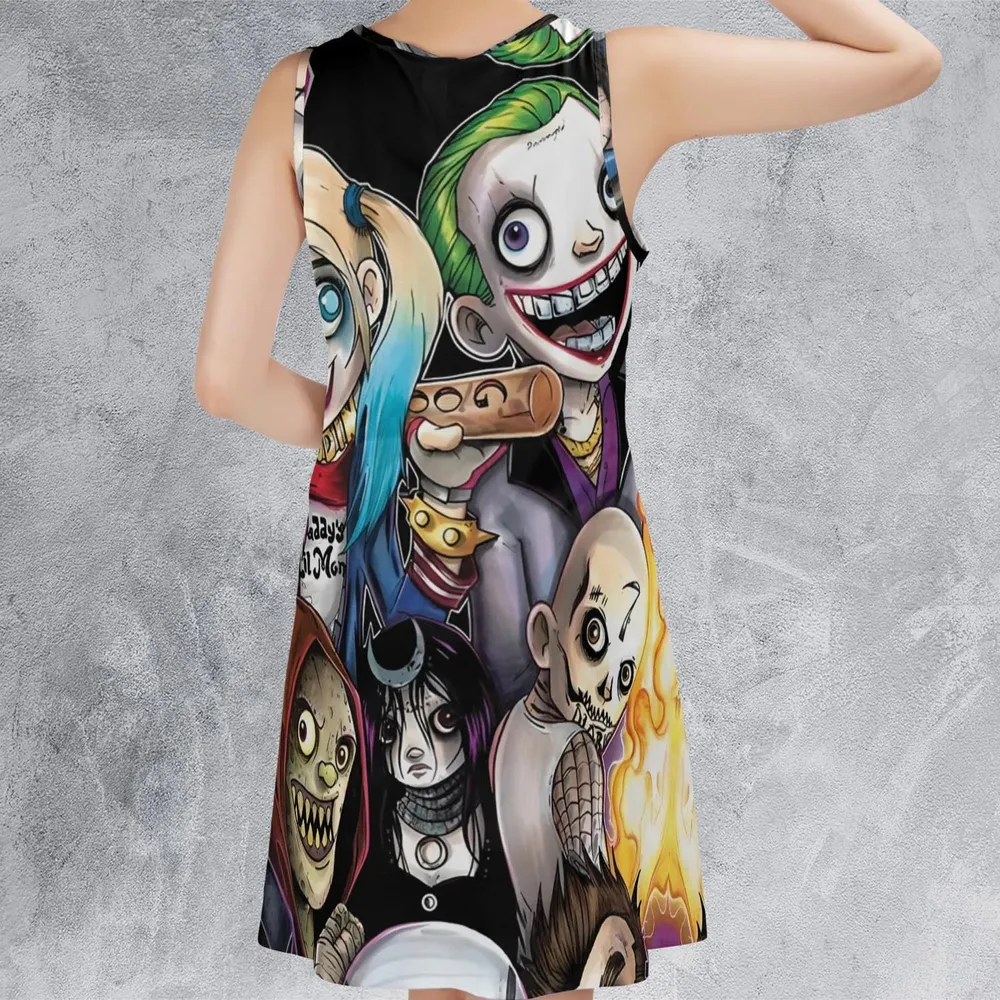 Mini Suicide Squad Sleeveless Dress - 3
