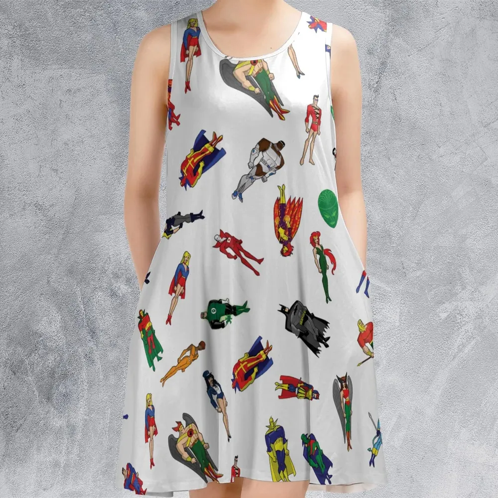 My Ultimate Justice League Sleeveless Dress - 2