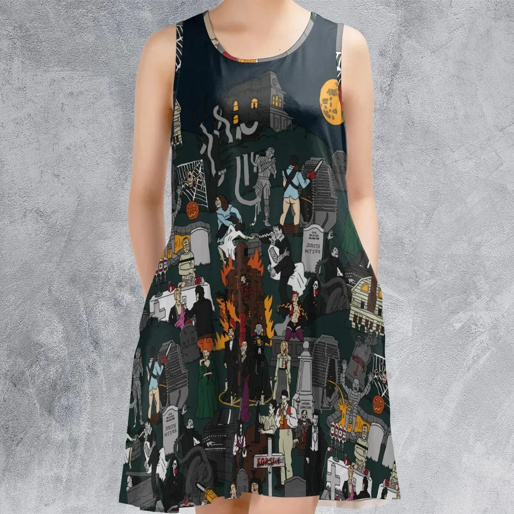 Horror Street Sleeveless Dress - 2