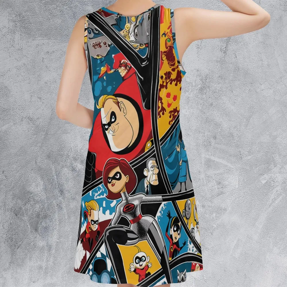The Incredibles cartoon Sleeveless Dress - 3