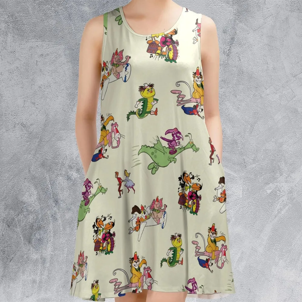 NBC Vintage Cartoon Sleeveless Dress - 2