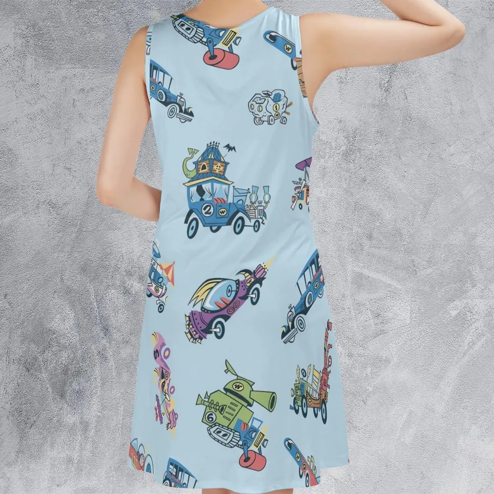 W is for Wacky Races Sleeveless Dress - 3