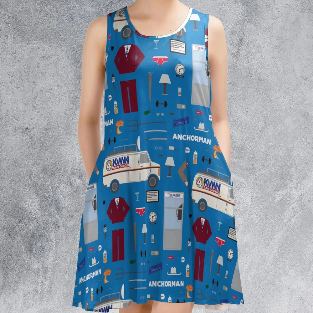 Anchor Chic Anchorman Sleeveless Dress - 2