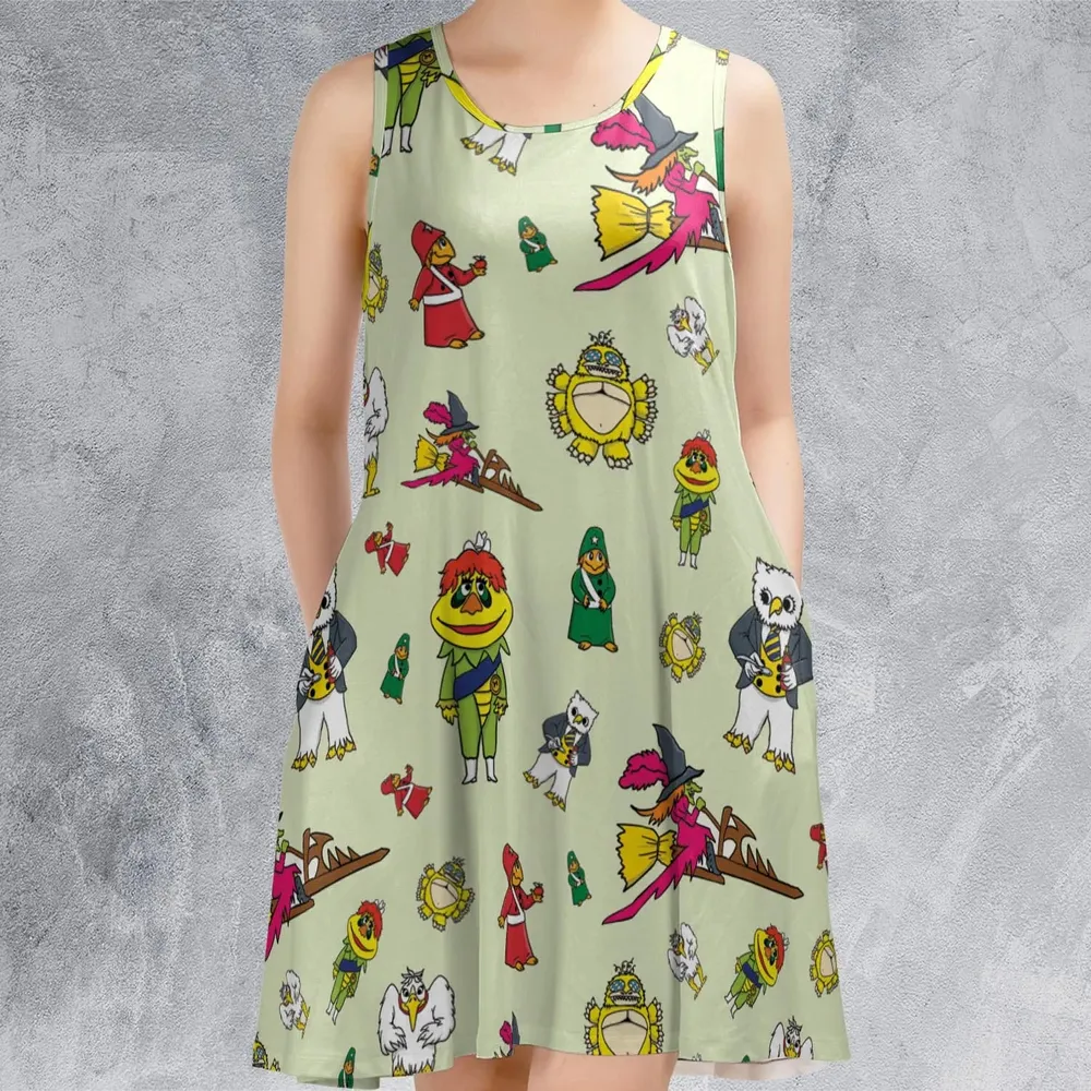 H.R. Pufnstuf Characters Sid and Marty Sleeveless Dress - 2