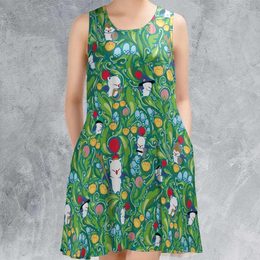Moogle Final Fantasy Sleeveless Dress - 2