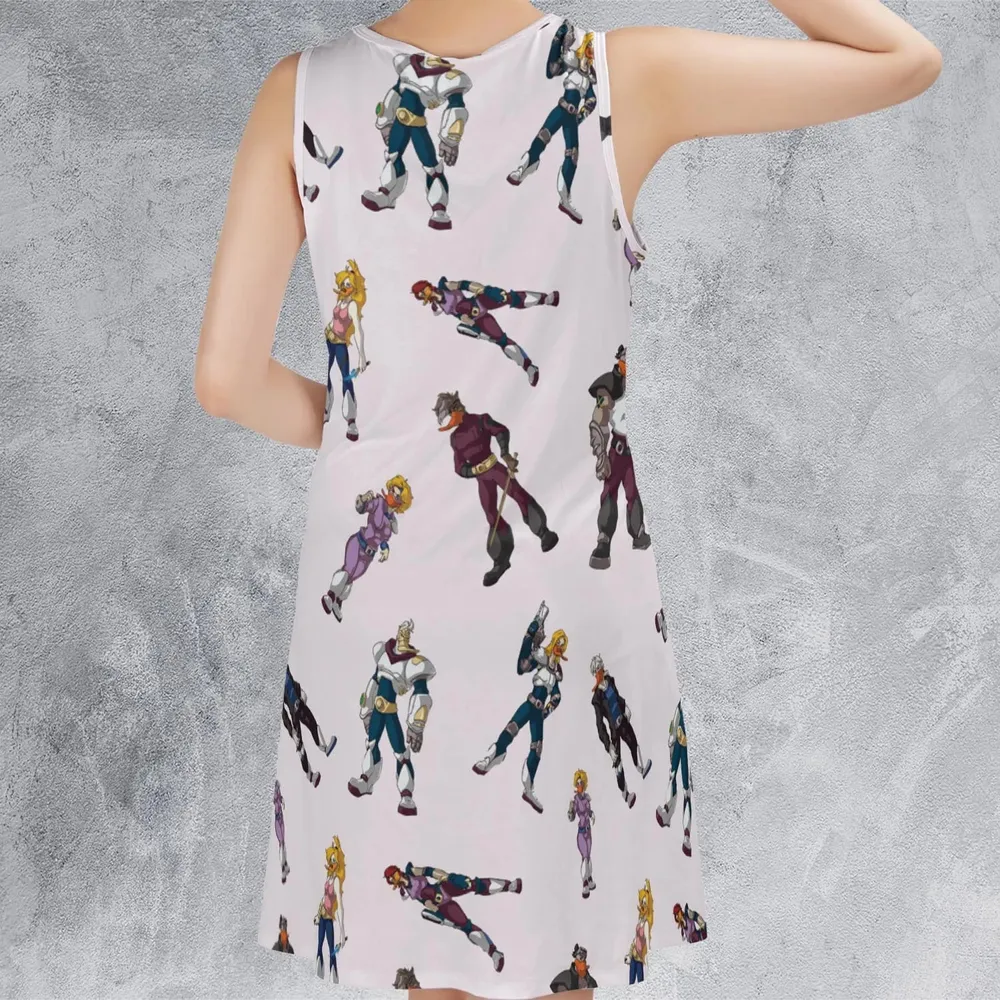 Mighty Ducks The Animated Series Characters Sleeveless Dress - 3