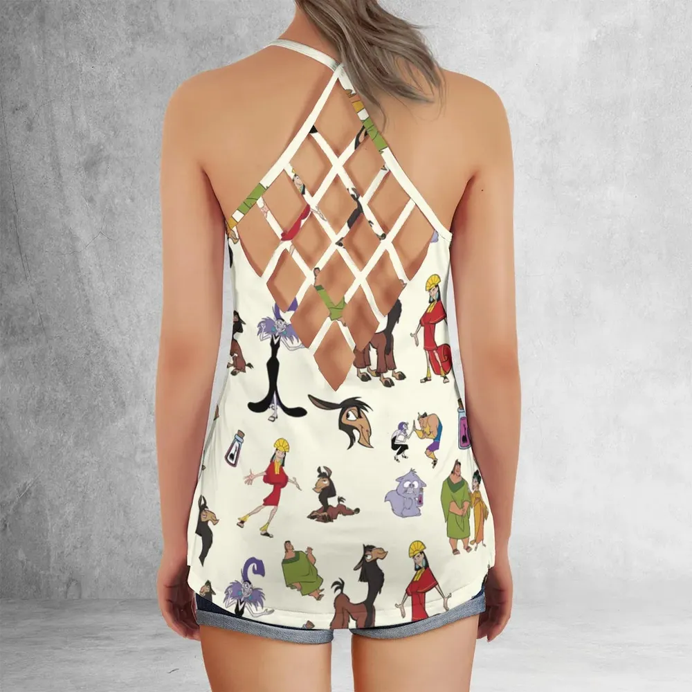 Kuzco and Friends The Emperor's New Groove Criss Cross Tank Top - 3