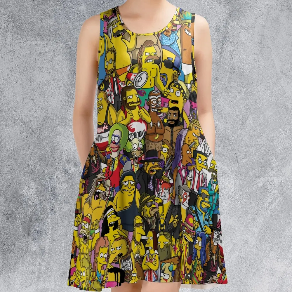 WWF Simpsons Sleeveless Dress - 2
