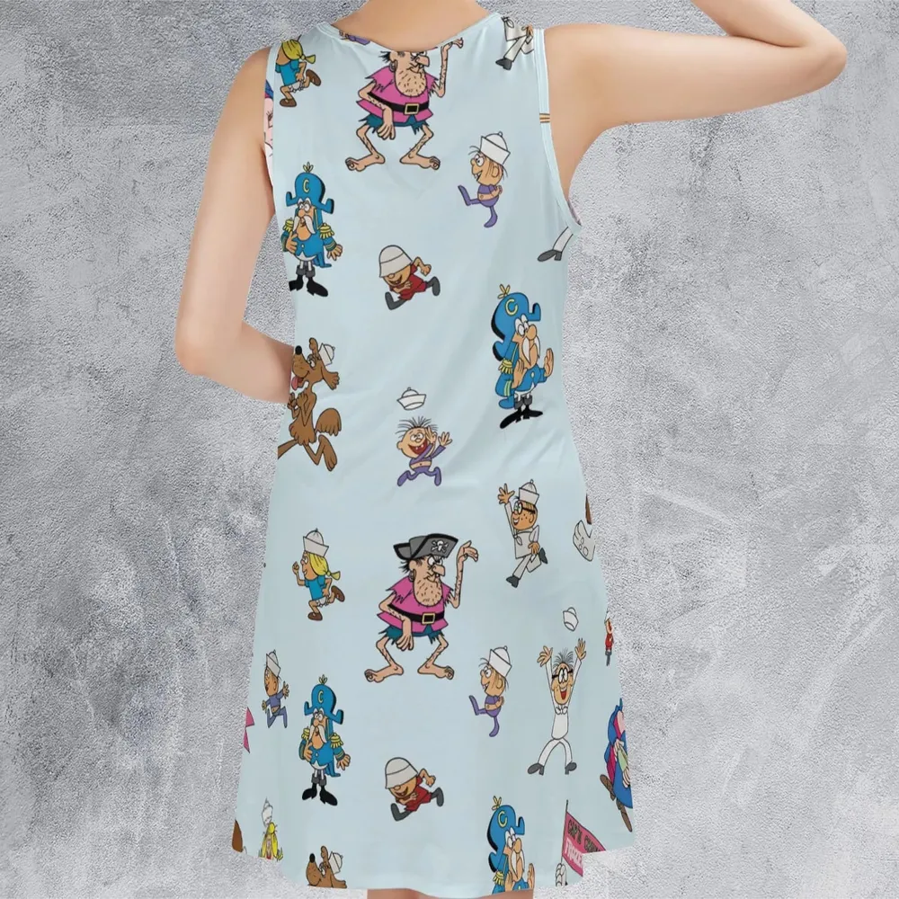 Cereal Cap'n Crunch Characters Sleeveless Dress - 3