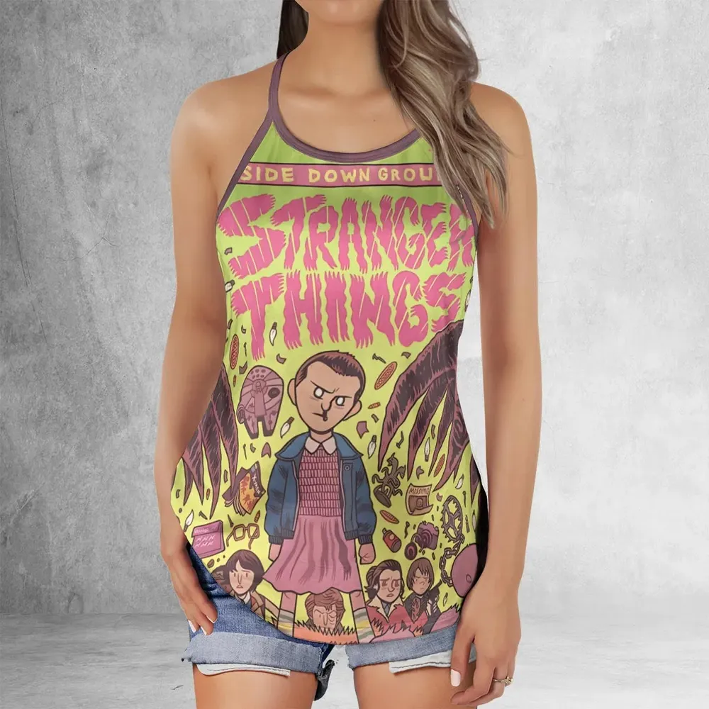 Into The Unknown Stranger Things Criss Cross Tank Top - 2