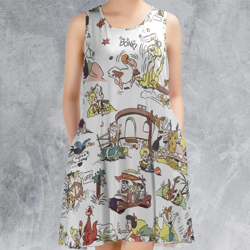 Stone Age Life The Flintstone Sleeveless Dress - 2