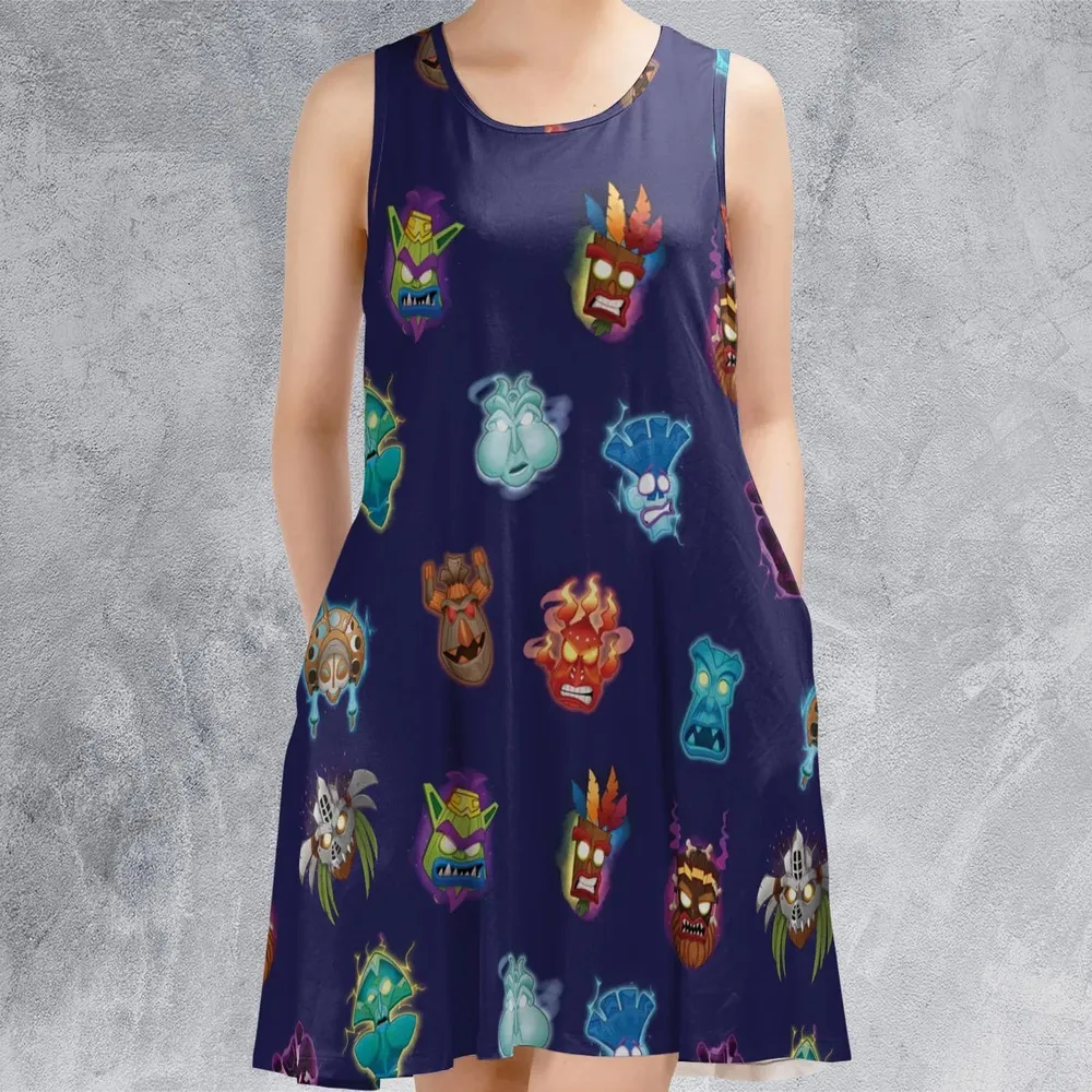 Crash Style Crash Bandicoot Sleeveless Dress - 2